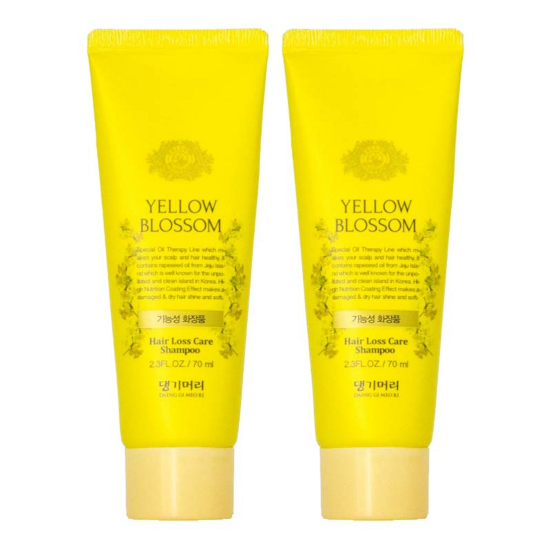 Daeng gi meo ri Yellow Blossom Anti-Hair Loss Shampoo 70ml แชมพูลดผมบาง สำหรับหนังศรีษะแพ้ง่าย บำรุงใยผมให้แข็งแรงจากราก ให้ผมนุ่มมีชีวิตชีวา สวยเด้งสุขภาพดี