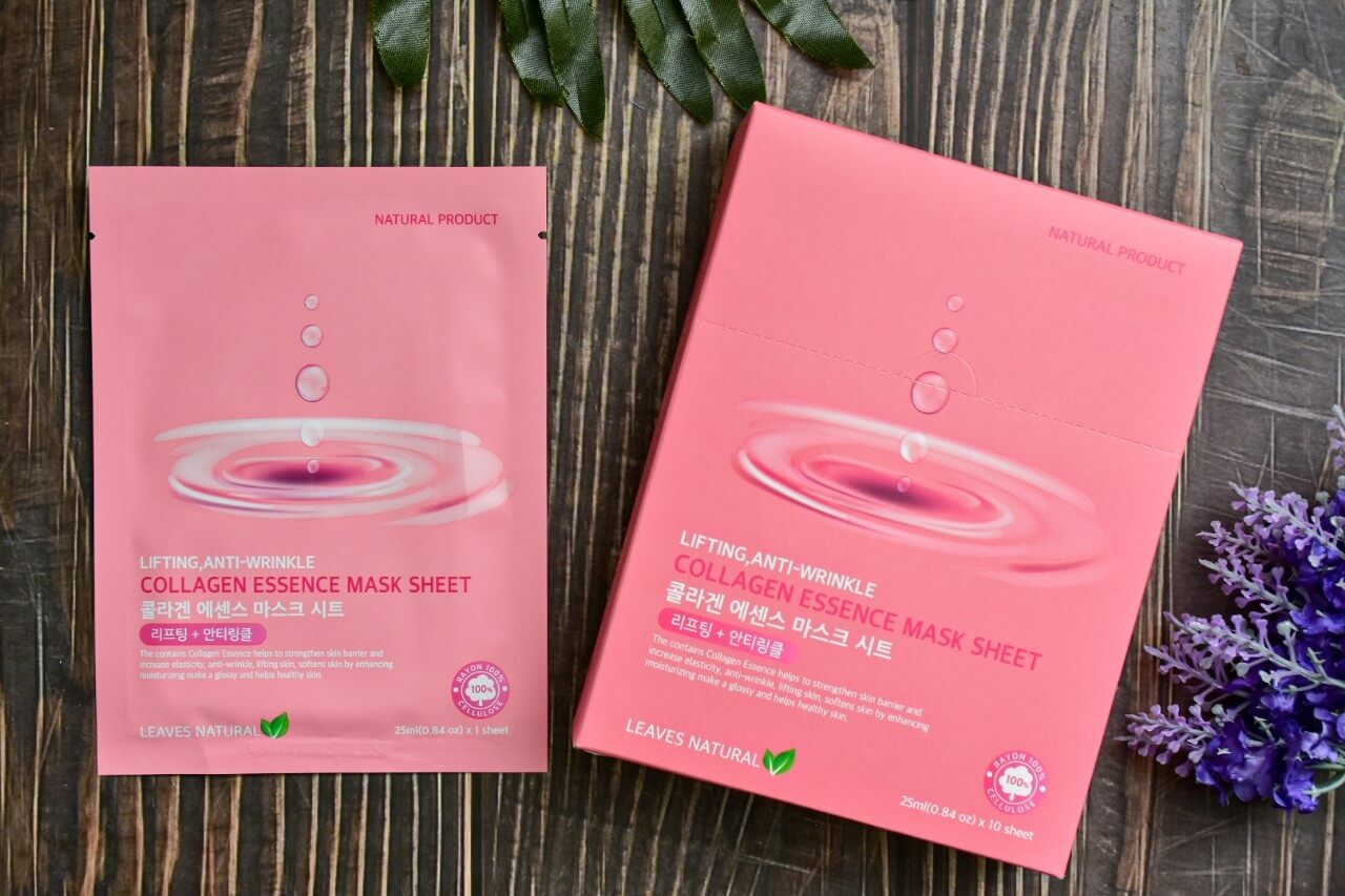 Leaves  Natural , Leaves  Natural COLLAGEN ESSENCE MASK SHEET , Leaves  Natural MASK SHEET ,  COLLAGEN ESSENCE MASK SHEET Leaves  Natural COLLAGEN ESSENCE