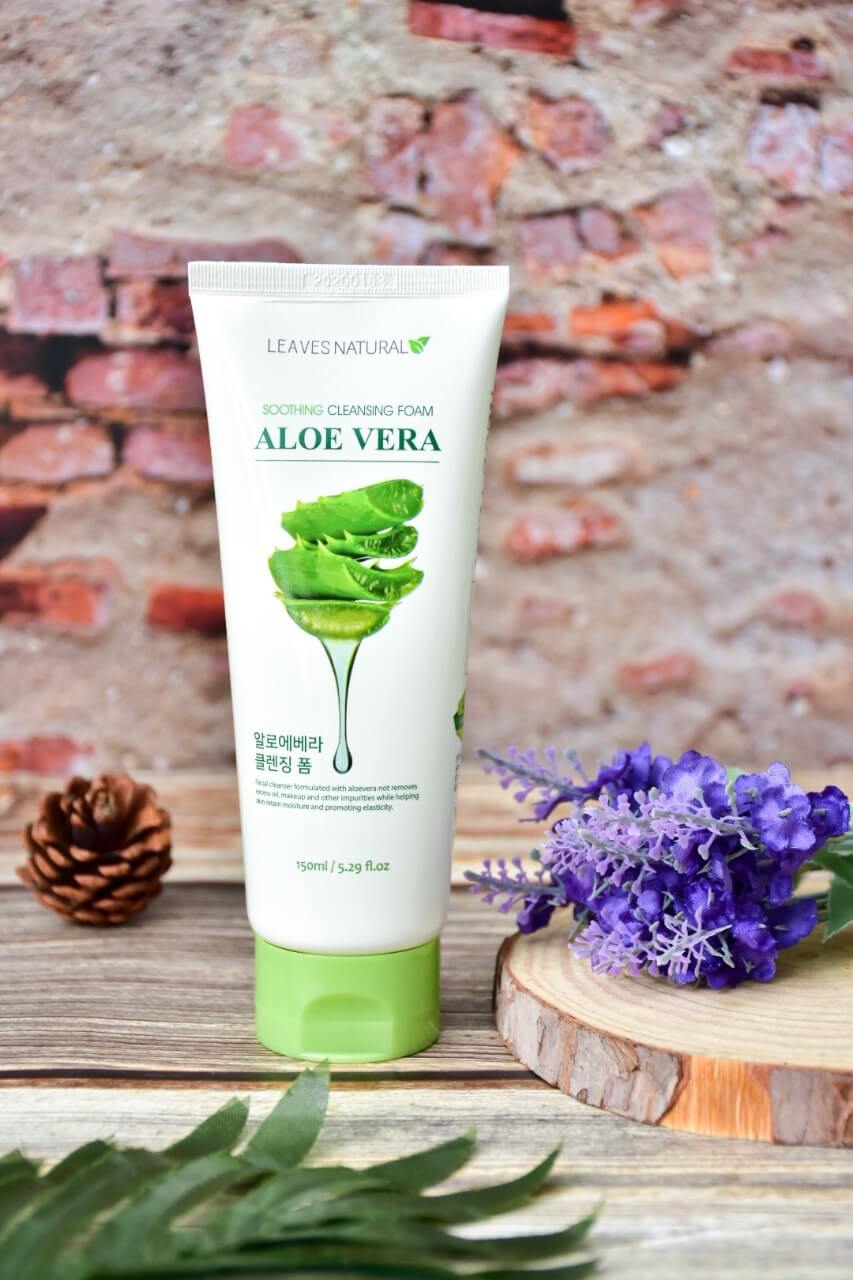Leaves  Natural , Leaves Natural SOOTHING CLEANSING  , Leaves Natural FOAM ALOE VERA , Leaves Natural SOOTHING CLEANSING FOAM ALOE VERA