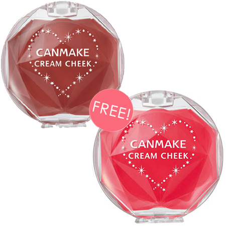 Canmake ซื้อ 1 ชิ้น ฟรี 1 ชิ้น !! Cream Cheek #CL08 free! Cream Cheek #16 บรัชออนเนื้อครีมใช้ง่ายเพียงแค่ใช้นิ้วเกลี่ย เนื้อแห้งไวไม่เป็นคราบระหว่างวัน
