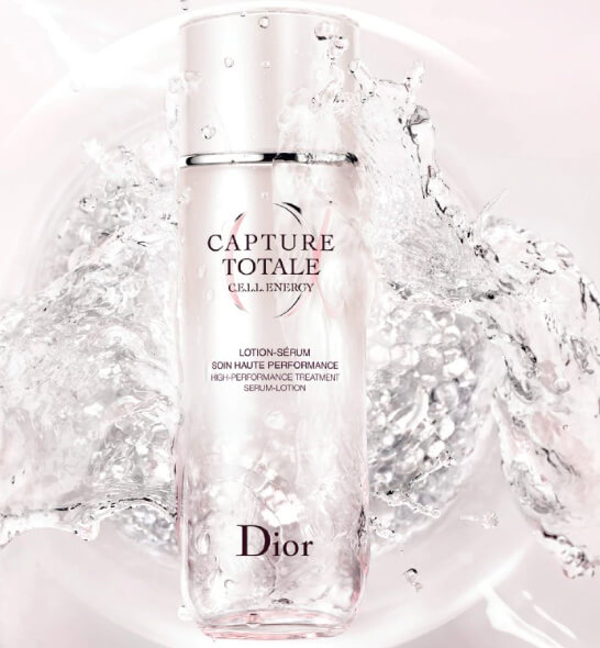 Dior Capture Totale Cell Energy High-Performance Treatment Serum Lotion 50 ml  ทรีตเม้นต์เซรั่มโลชั่นเข้มข้นช่วยลดเลือนริ้วรอยที่เพิ่มความชุ่มชื้นให้ผิวนุ่มเนียน คงระดับสมดุลของผิวในทุกวัน ด้วยวิตามินอมิโนเอซิด และเลคซิติน 