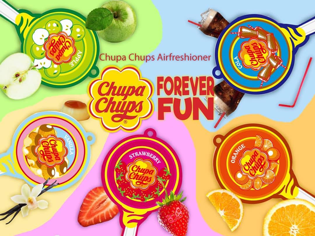 Chupa Chups Air Freshener Paper Air Freshener  แผ่นหอมปรับอากาศ