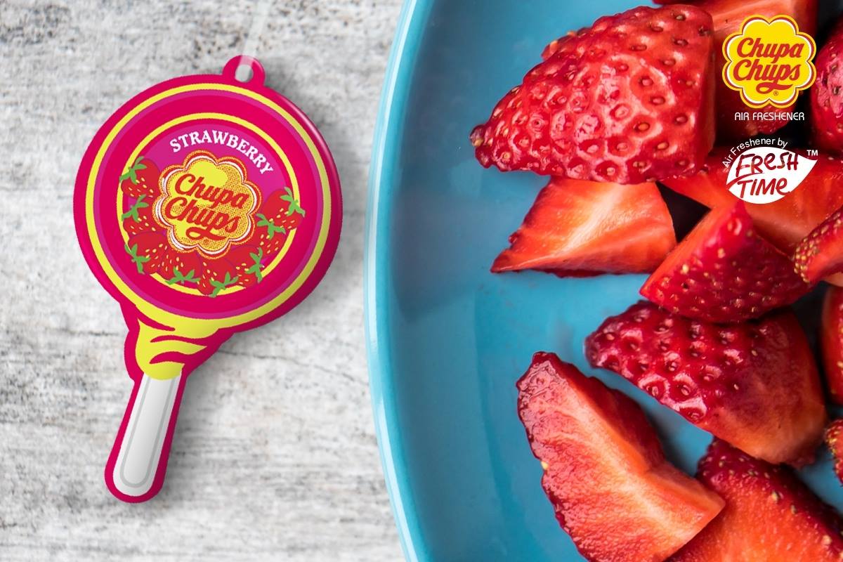 Chupa Chups ซื้อ 1 ฟรี 1 Paper Air Freshener #Strawberry แผ่นหอมChupa Chups Air Freshener ซื้อ 1 ฟรี 1 Paper Air Freshener #Strawberry ใช้สำหรับแขวนในรถยนต์และยังใช้ได้กับทุกสถานที่ตามที่ต้องการ เปลี่ยนบรรยากาศทุกทีให้หอม ไม่เป็นอันตรายต่อระบบทำความเย็น ใช้ได้กับทุกพื้นที่ เช่น ในรถยนต์ กระโปรงหลังรถยนต์ ห้องนอน ห้องน้ำ ตู้เสื้อผ้า ตู้รองเท้า
