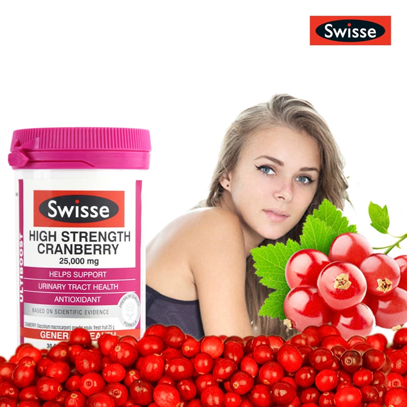 swisse,อาหารเสริม,วิตามิน,swisse Ultiboost High Strength Cranberry 90 capsules