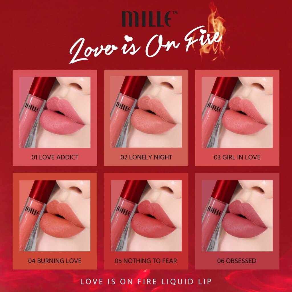 Mille Love Is On Fire Liquid Lip