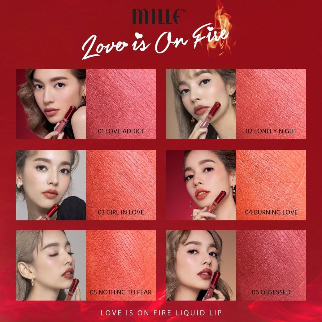 Mille Love Is On Fire Liquid Lip