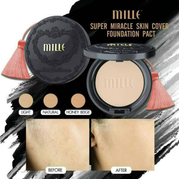 mille charcoal matte cover pact spf25 pa++, mille charcoal matte cover pact spf25 pa++ รีวิว, แป้ง mille charcoal matte cover pact spf 25 pa++, mille charcoal matte รีวิว