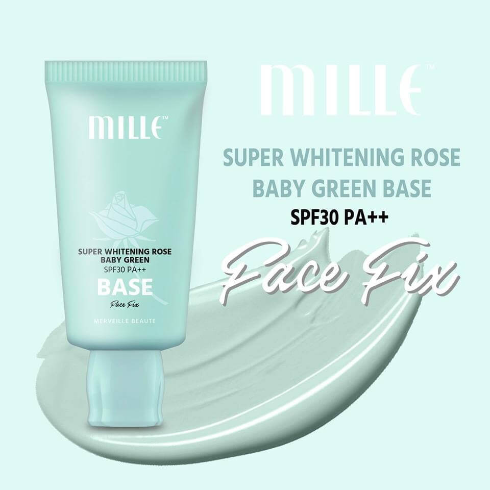Mille Super Whitening Rose Baby Green Base