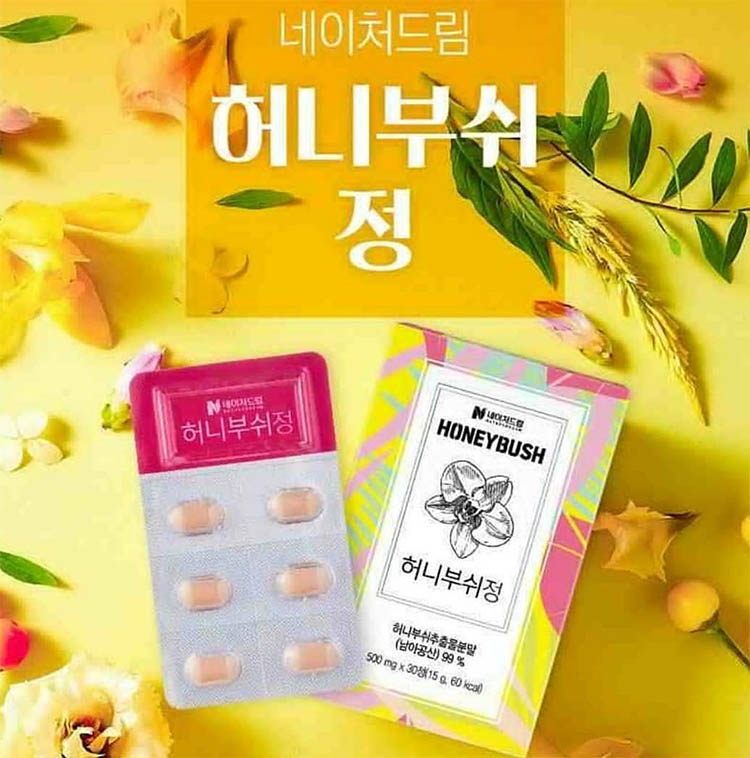 Honey Bush Booster Pill 500mg x 30 เม็ด แพ็คเกจใหม่! วิตามินบำรุงผิว,วิตามินเกาหลี