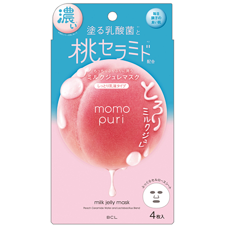 Momo Puri Milk Jelly Mask 4 Sheets