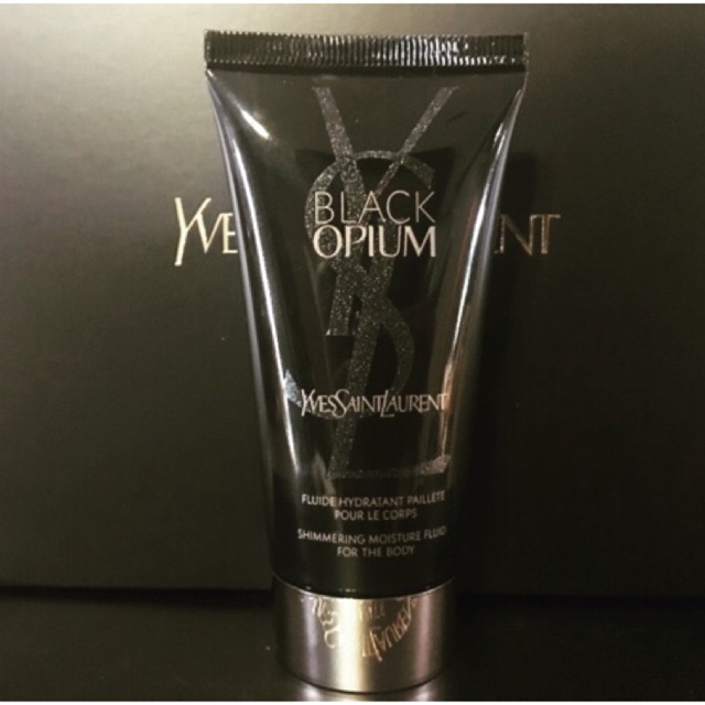 Yves Saint Laurent Black Optimum Shimmering Moisture Fluid For the Body 50ml ,โลชั่นน้ำหอม