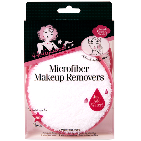 Hollywood Fashion Secrets Microfiber Makeup Removers 2ชิ้น/กล่อง ไอเท็มสำหรับเช็ดเครื่องสำอางได้อย่างหมดจด⁣ หนานุ่ม ไม่ทำร้ายผิว⁣ ลืมสำลีไปได้เลย