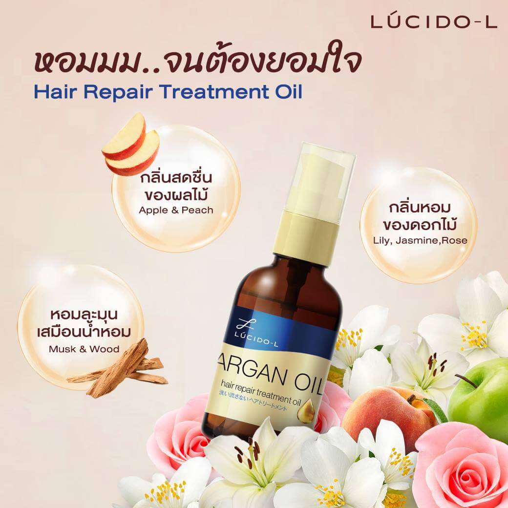 Lucido-L Argan Oil Hair Repair Treatment Oil