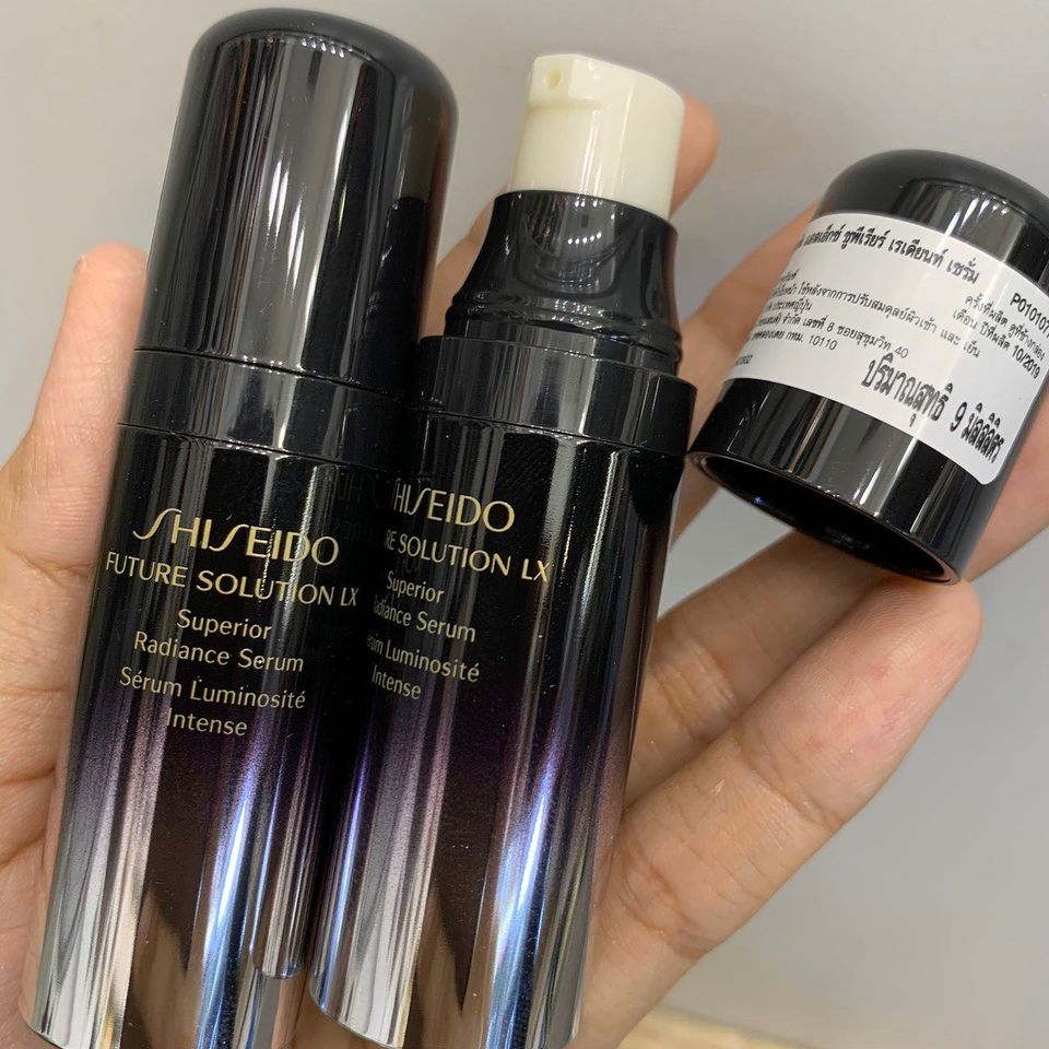 Shiseido Future Solution LX Superior Radiance Serum 9ml เซรั่มเพื่อผิวดูนวลเนียน เปล่งประกาย สุกสกาวราวไข่มุก ด้วยส่วนผสมของเทคโนโลยีเอกสิทธิ์เฉพาะของชิเซโด้