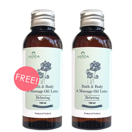 ซื้อ 1 ชิ้น ฟรี 1 ชิ้น!! Bath&Body Massage Oil Refreshing Recipe #Lotus 100 ml น้ำมันย้อนวัยผิวกลิ่นดอกบัว ให้ผิวนุ่ม ผ่อนคลาย เกรดสปาโรงแรม 5 ดาว