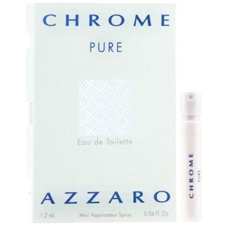 Azzaro, Azzaro Chrome Pure, Azzaro Chrome Pure Eau De Toilette, Azzaro Chrome Pure Eau De Toilette 1.2ml, น้ำหอม, น้ำหอมผู้ชาย, น้ำหอม Azzaro, กลิ่นแนว Citrus - Woody - Oriental