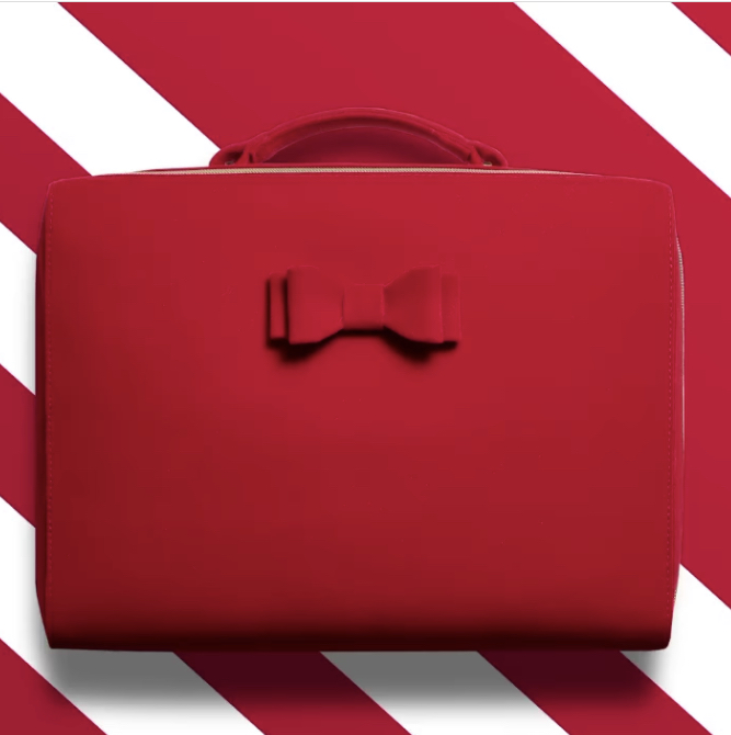 Estee Lauder Holiday Blockbuster 2020 USA Travel Case 1 ใบ กระเป๋าสีแดงใบใหญ่สุดหรู แพ็คเกจ Holiday Gifts น่าสะสม