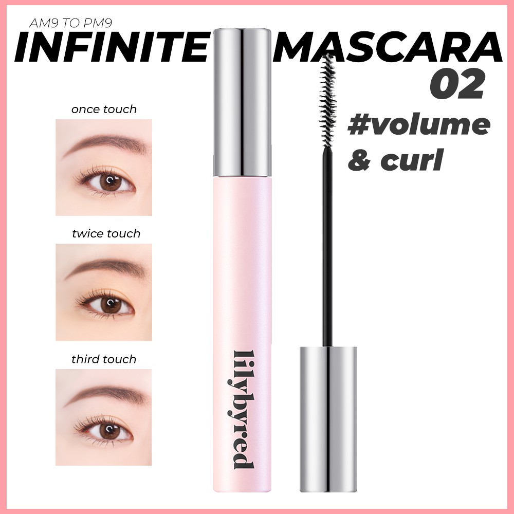 LilyByred AM9 TO PM9 Infinite Mascara #VOLUME & CURL