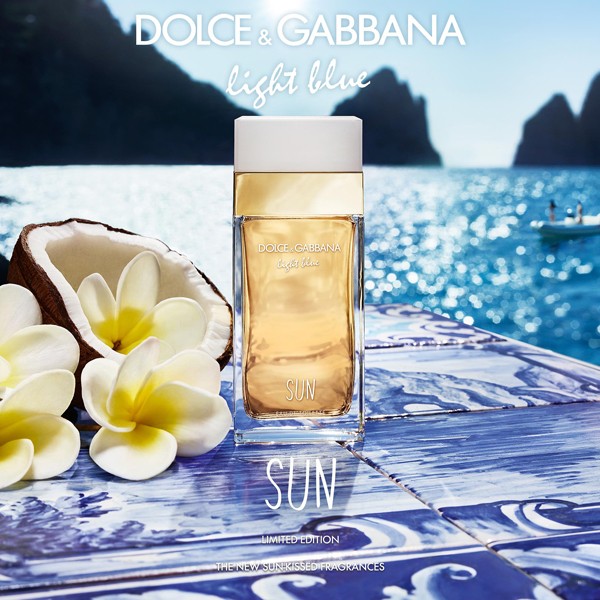 Dolce & Gabbana, Dolce & Gabbana Light Blue Sun, Dolce & Gabbana Light Blue Sun Pour Femme, Dolce & Gabbana Light Blue Sun Pour Femme Eau de Toilette, Dolce & Gabbana Light Blue Sun Pour Femme Eau de Toilette 100ml, น้ำหอม, น้ำหอมผู้หญิง, น้ำหอม Dolce & Gabbana, น้ำหอมกลิ่นดอกไม้และผลไม้