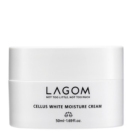 LAGOM Cellus White Moisture Cream 50ml ครีมบำรุงผิวสูตรเข้มข้น ช่วยปรับผิวให้ดูสว่างและกระจ่างใสขึ้นอีกระดับ และเติมเต็มความชุ่มชื้นเพื่อผิวสุขภาพดี
