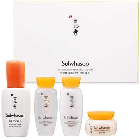 Sulwhasoo, Sulwhasoo Essential Daily Routine Set, Sulwhasoo Essential Daily Routine Set รีวิว, Sulwhasoo Essential Daily Routine Set (4 Items), Sulwhasoo First Care Activating Serum,  Sulwhasoo Essential Balancing Water EX, Sulwhasoo Essential Balancing Emulsion EX, Sulwhasoo Essential Firming Cream EX