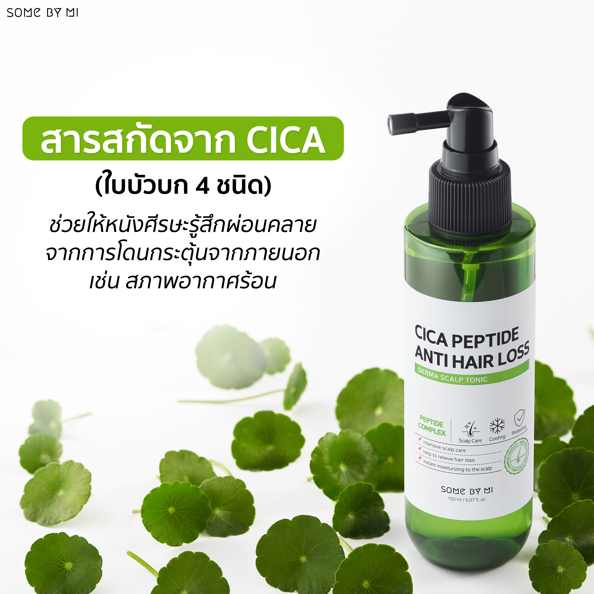 SOME BY MI,SOME BY MI Cica Peptide Anti Hair Loss Derma Scalp Tonic 150ml ,Cica Peptide Anti Hair Loss Derma Scalp Tonic 150ml,สเปรย์บำรุงผมและหนังศรีษะ,ผมร่วง,