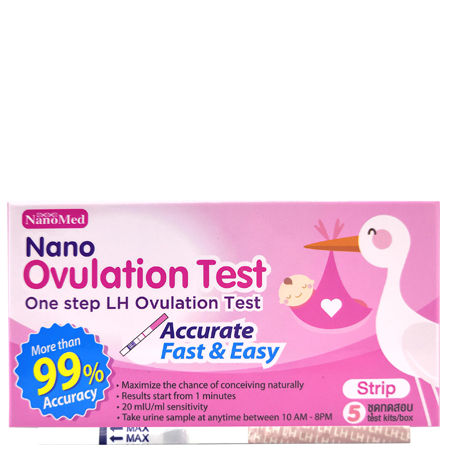 Nanomed,Nanomed Nano Ovulation Test Strip 1x5'S,Nanomed Nano Ovulation Test Strip 1x5'S รีวิว,ชุดตรวจสอบหาระยะการตกไข่,ชุดตรวจสอบหาระยะการตกไข่ราคา,ชุดตรวจสอบหาระยะการตกไข่ ซื้อที่ไหน,