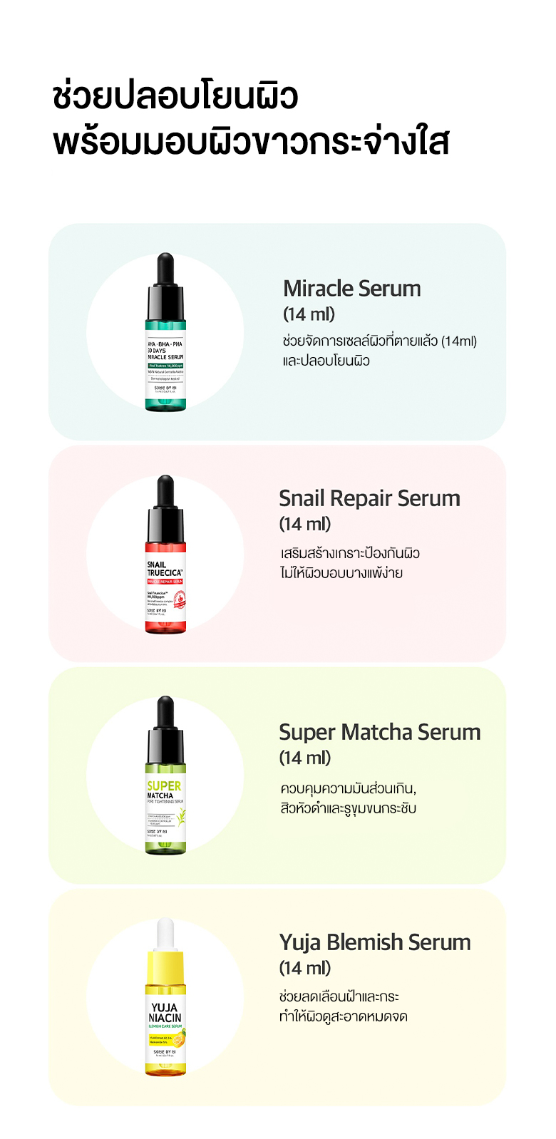 SOME BY MI,Total Care Serum Trial Kit,OME BY MI Total Care Serum Trial Kit,OME BY MI Total Care Serum Trial Kit รีวิว,OME BY MI Total Care Serum Trial Kit ราคา,เซรั่ม,