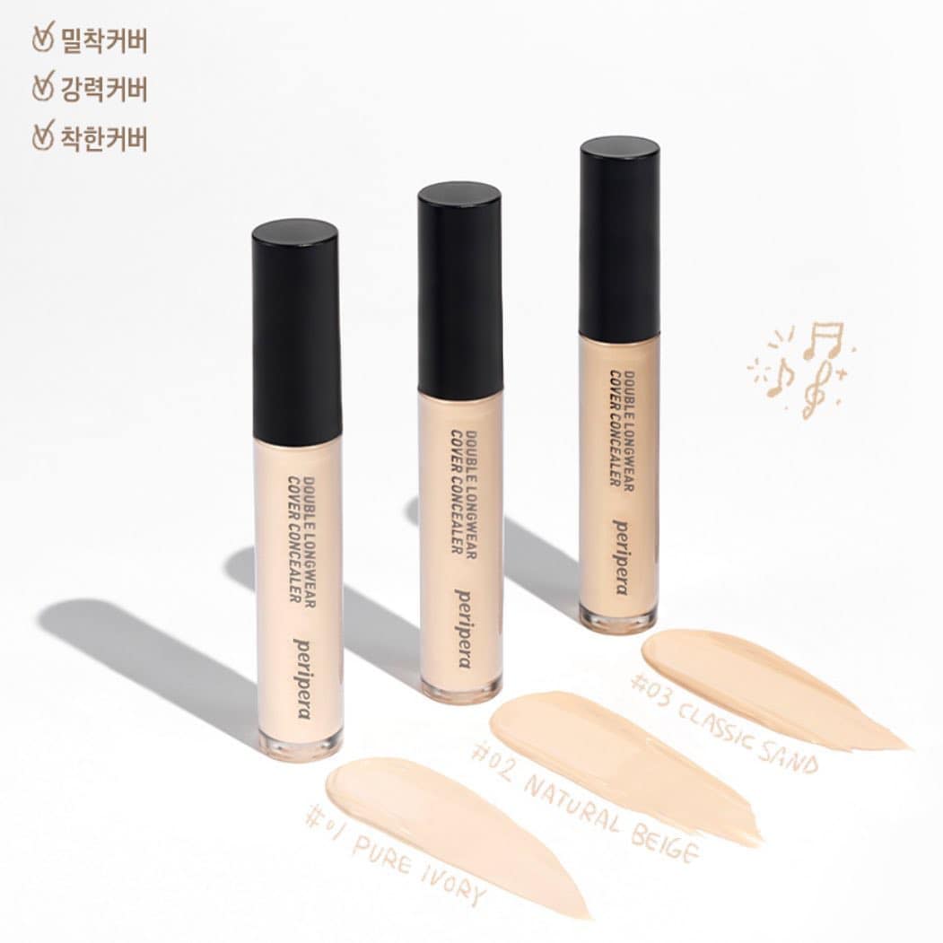 Peripera Double Longwear Cover Concealer #02 Natural Beige