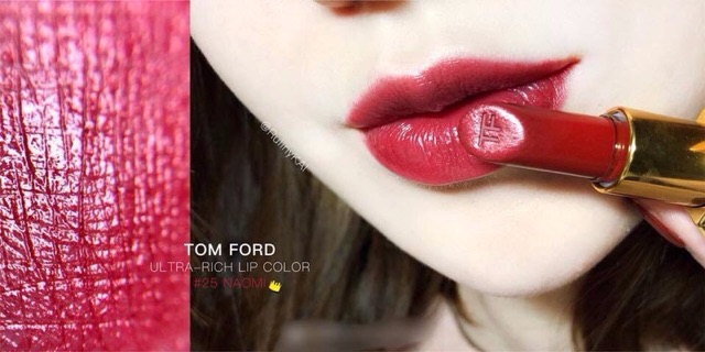 Tom Ford Lip Color #25 Naomi ลิปที่สาวๆ และบิวตี้บล็อกเกอร์ทั่วโลกต่างยกให้เป็นลิปสติกที่หนึ่งในดวงใจ ลิปสติกรุ่นคลาสสิก เนื้อเรียบลื่น สมูท ทาง่าย สีติดทน คุณภาพดีแบบสุดๆ จนบิวตี้บล็อกเกอร์หลายๆ คนยกให้เป็นสุดยอดของลิปสติก