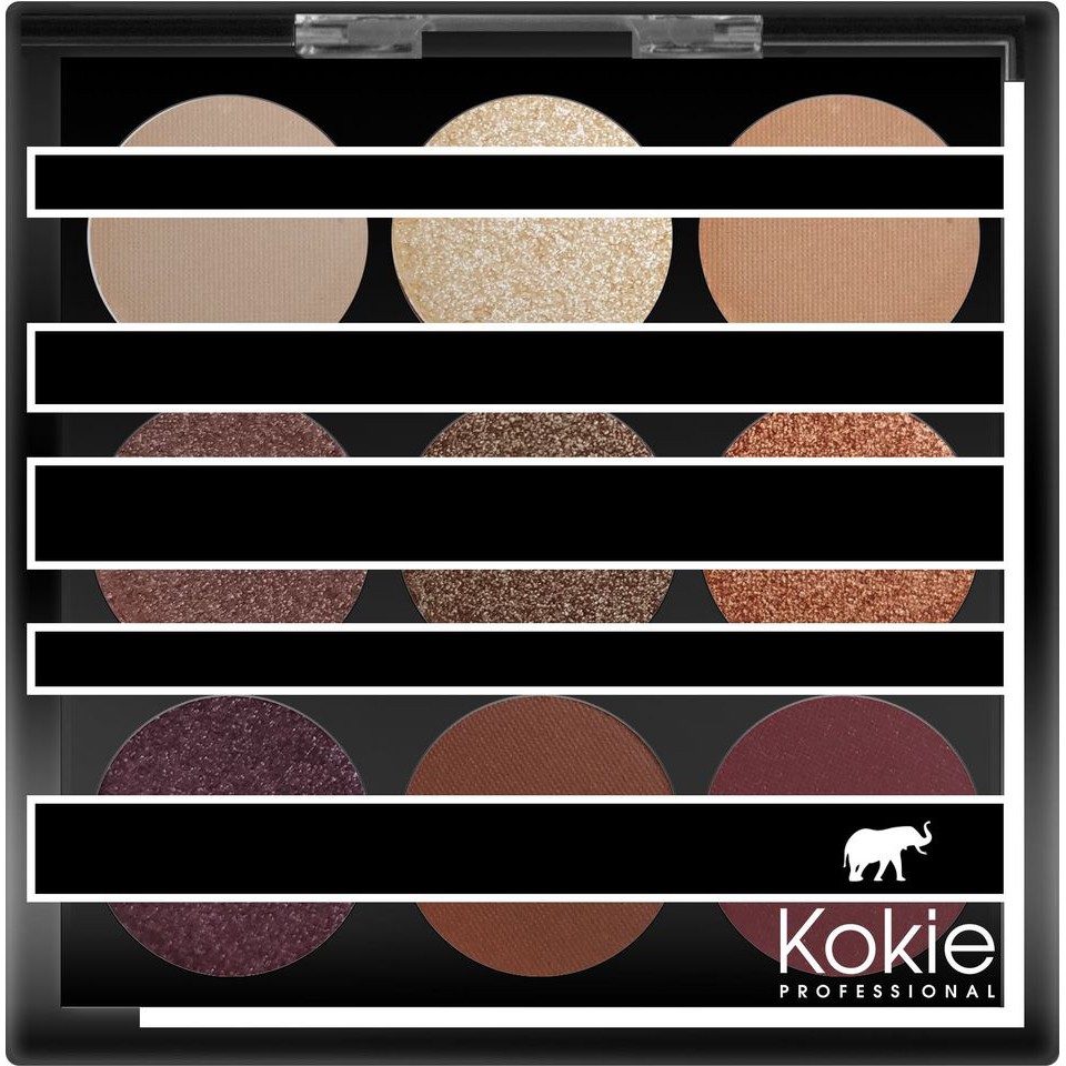 Kokie Cosmetics Eyeshadow Palette #Unearthed 6g พาเลทอายแชโดว์ 9เฉดสี ที่ให้สาวๆได้เปลี่ยนลุคอย่างเพลิดเพลิน เนื้ออายแชโดวสีชัด ติดทน เกลี่ยและเบลนด์ง่ายมาก