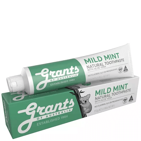 Grants of Australia Mild Mint with Aloe Vera 110g