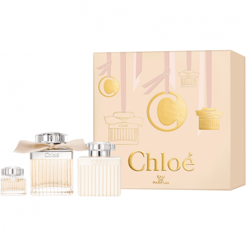 Chloe Eau de Parfum Gift Set 3 Items เซ็ตกลิ่นหอมสุดหรูหราสดชื่น เซ็กซี่ เย้ายวนใจอย่างแท้จริง กลิ่นหอมที่เข้มข้น ในขวดสุดหรู คลาสสิค