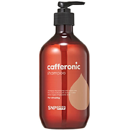 SNP PREP Cafferonic Shampoo 500ml ยาสระผมสารสกัดจากเมล็ดกาแฟและไฮยาลูโรนิคทั้ง 5 ชนิด แก้ปัญหาผมแห้งเสีย ลดการขาดหลุดร่วงของเส้นผม