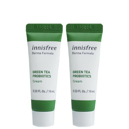 แพ็คคู่ Innisfree Derma Formula Green Tea Probiotics Cream 10ml