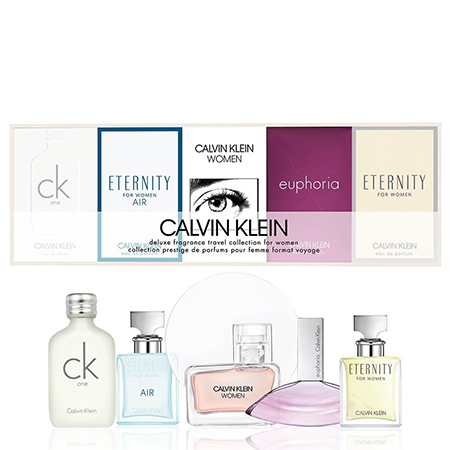 CK Calvin Klein Deluxe Fragrance Travel Collection For Women Set 5 Pcs