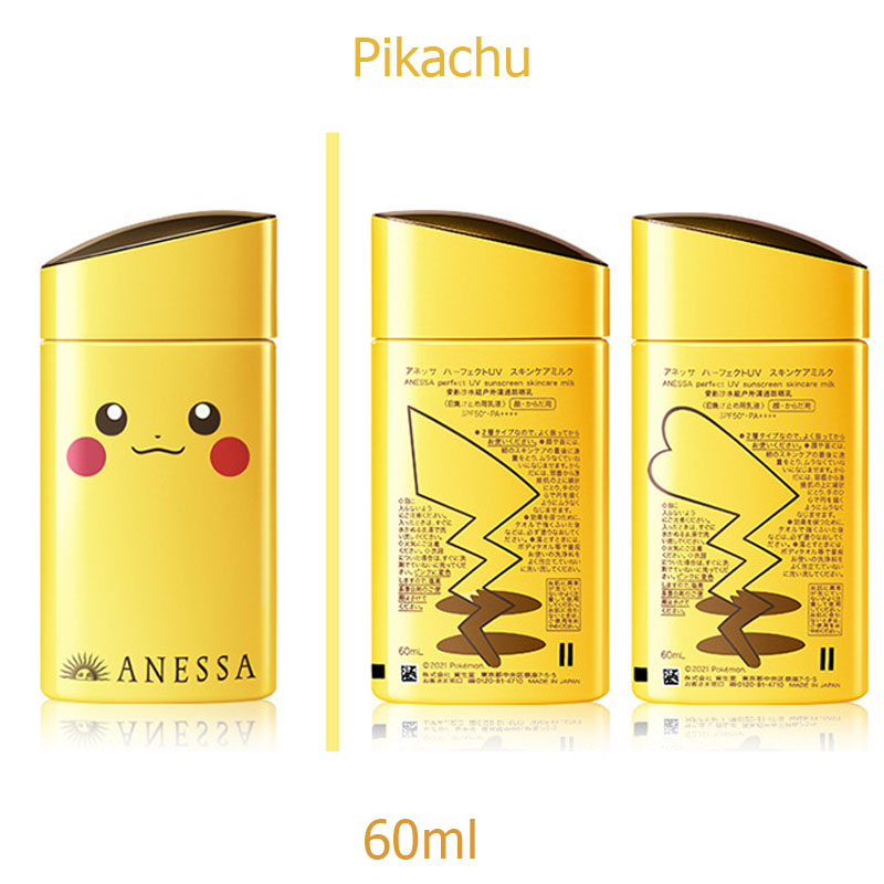 ANESSA Perfect UV Sunscreen Skincare Milk SPF 50+++ ( Pikachu Pokemon Limited Edition) 60 ml 