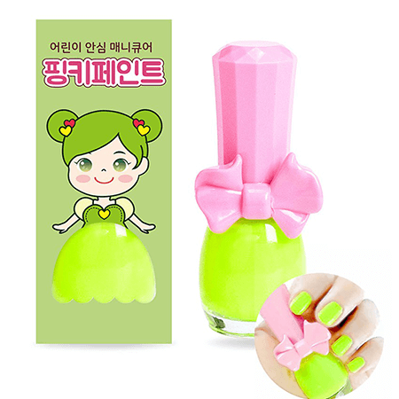 Pinky Cosmetics,Pink Princess Kids,Pinky Cosmetics Pink Princess Kids Water-based Nail Polish Pinky Paint สีทาเล็บ,สีทาเล็บสำหรับเด็ก