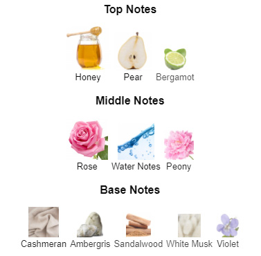 ISSEY MIYAKE L'eau D'issey Pure Nectar De Parfum EDP  Top Notes : Honey /Pear /Bergamot   MIddle Notes : Rose / Water Notes /Peony   Base Notes : Cashmeran /Ambergris / Sandalwood /White Musk / Violet 