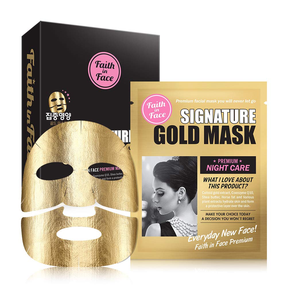 Signature Gold Mask,Faith in Face,Mask,มาส์กทองคำ,มาส์กหน้า,มาส์กแผ่น