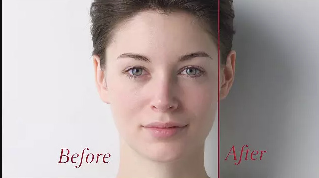 Clarins Instant Smooth Perfecting Touch Before After