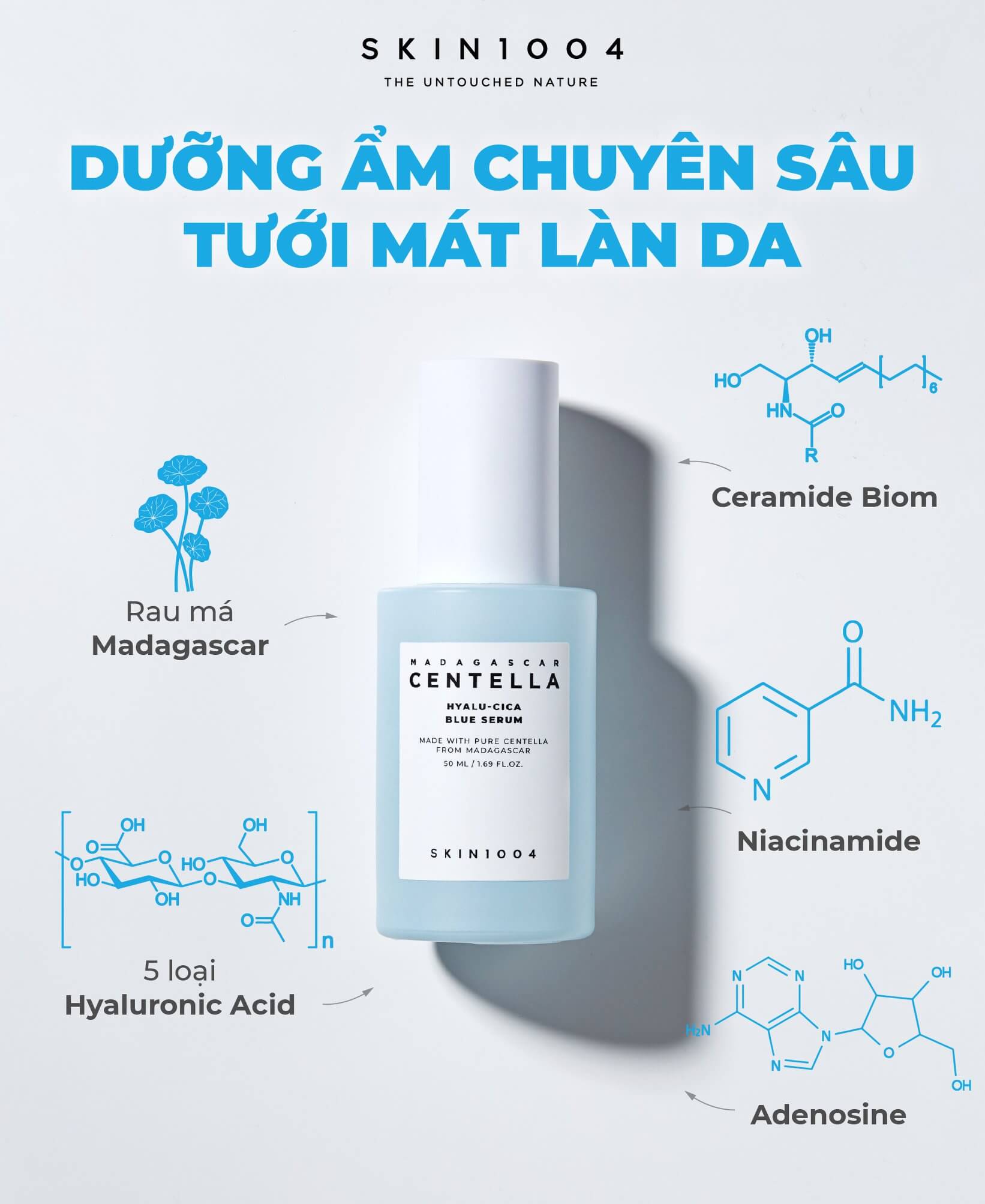 Skin1004, Hyalu-Cica Blue Serum,Serum ,เซรั่ม,Serum Hya