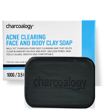 Charcoalogy , Charcoalogy Bamboo Charcoal Purifying Face and Body Clay Soap , Bamboo Charcoal , Bamboo Charcoal Soap