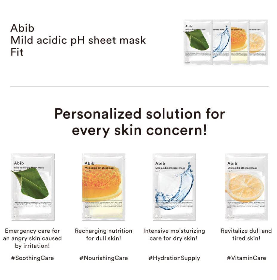 Abib,Sheet Mask,Mask,มาส์ก,Abib Mild Acidic pH Sheet Mask,ชีทมาส์ก