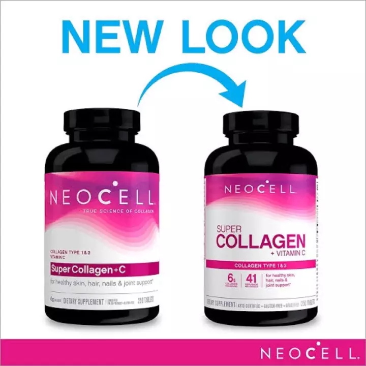 Neocell แพ็คเกจใหม่ !! Super Collagen + C Type 1&3 6,000 mg (250 tablets)