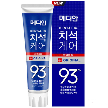 MEDIAN Original Plaque Care 120g ยาสีฟันตัวดังจากเกาหลี ที่ช่วยยับยั้งการเกิดคราบจุลินทรีย์ ต่อต้านเชื้อแบคทีเรีย มีเม็ดซิลิกาเล็กๆ ให้ฟันขาวสะอาด กลิ่นมิ้นอ่อนๆ ไม่เผ็ด ไม่แสบปาก