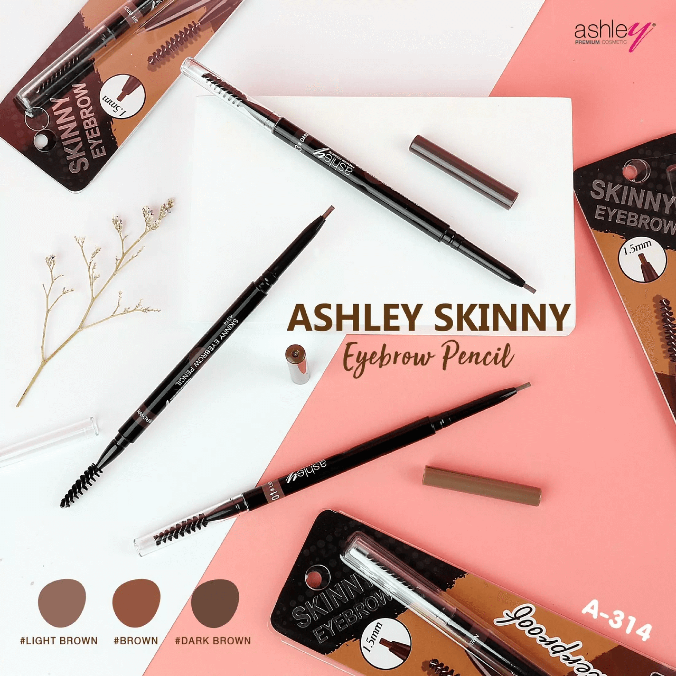 Ashley Skinny Eyebrow Pencil