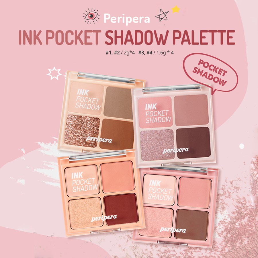 PERIPERA Ink Pocket Shadow Palette #02 Once Upon A Pink