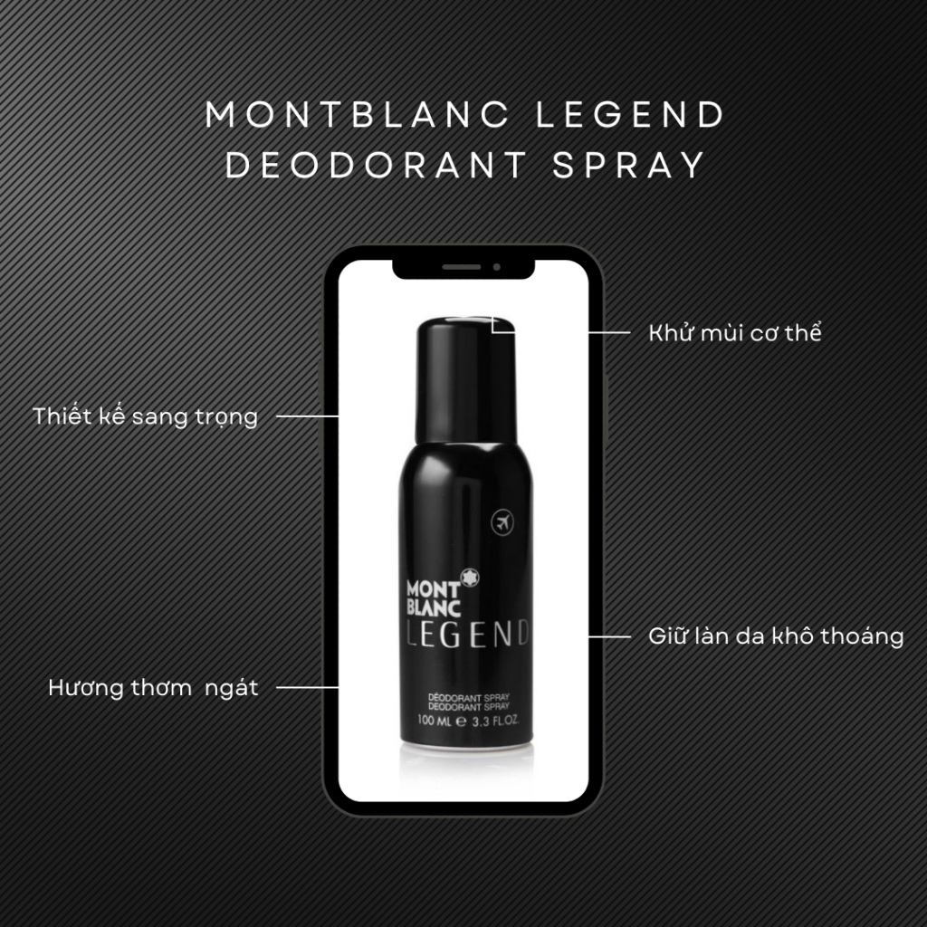 MONT BLANC,Legend Deodorant Spray,MONT BLANC Legend Deodorant Spray, สเปรย์ระงับกลิ่นกาย,มอนท์บลังค์,สเปรย์
