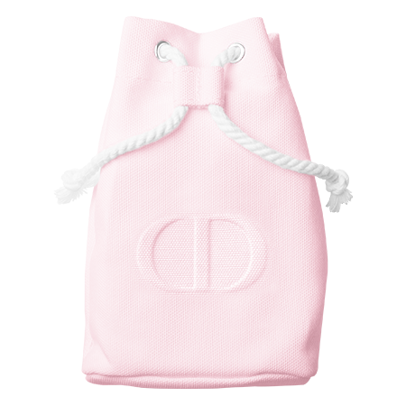 Dior Pouch #Lightl Pink กระเป๋าผ้าแคนวาส ทรงขนมจีบ